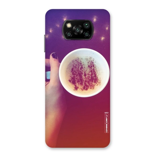 Bokeh Coffee Mug Back Case for Poco X3