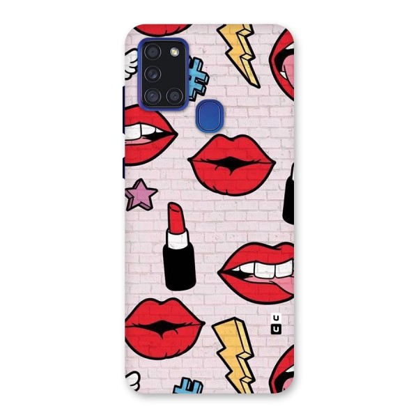 Bold Red Back Case for Galaxy A21s