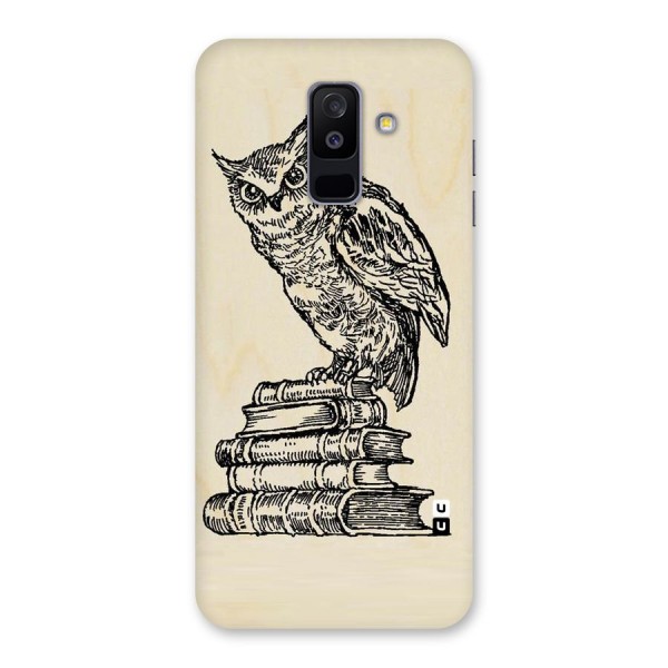 Book Owl Back Case for Galaxy A6 Plus