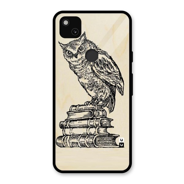 Book Owl Glass Back Case for Google Pixel 4a
