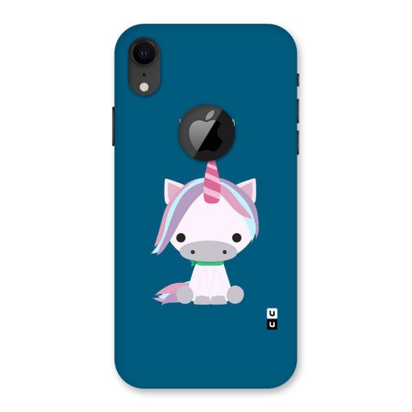 Born Wild Unicorn Back Case for iPhone XR Logo Cut