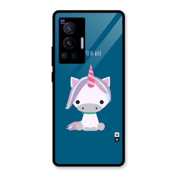 Born Wild Unicorn Glass Back Case for Vivo X70 Pro