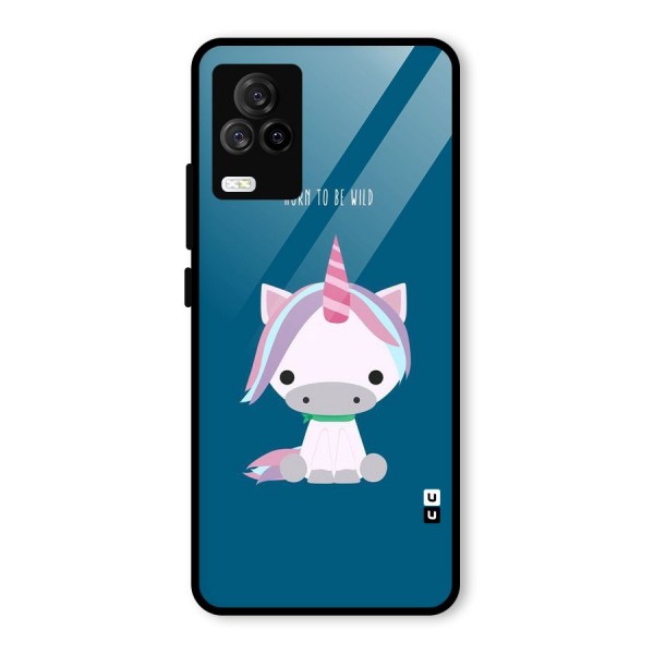 Born Wild Unicorn Glass Back Case for Vivo iQOO 7 Legend 5G