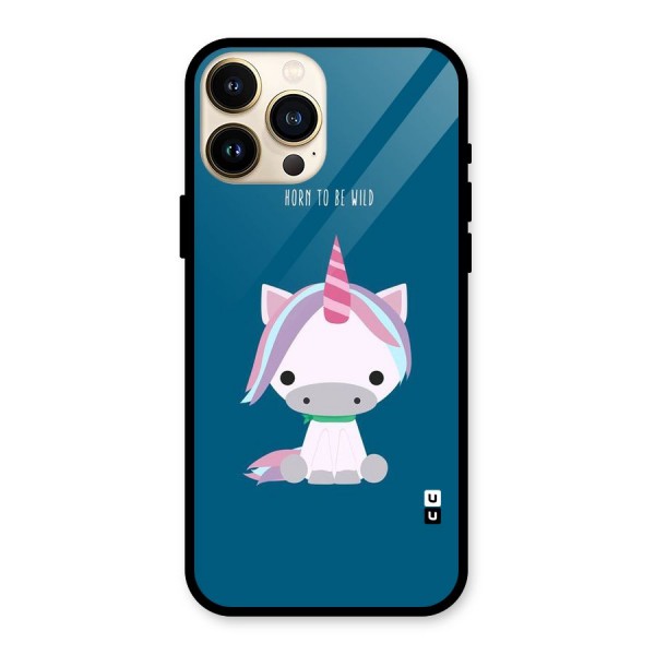 Born Wild Unicorn Glass Back Case for iPhone 13 Pro Max