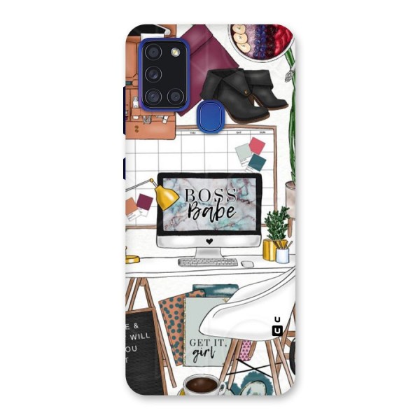 Boss Babe Back Case for Galaxy A21s