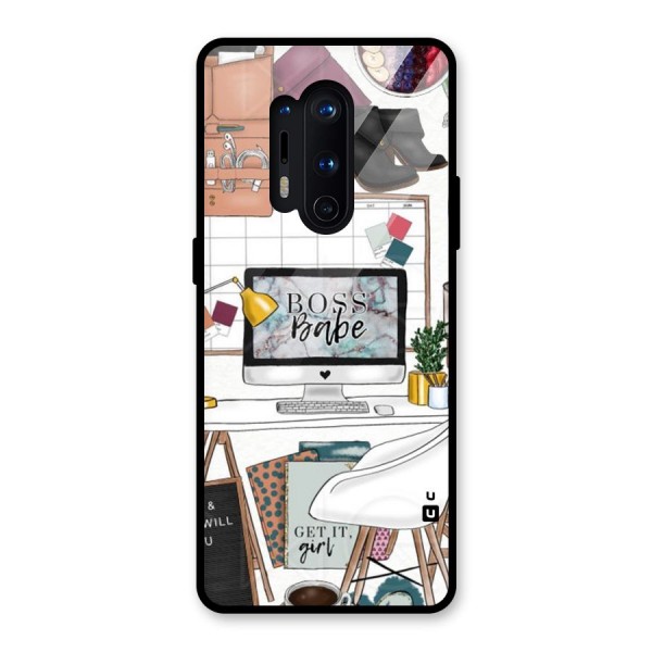 Boss Babe Glass Back Case for OnePlus 8 Pro