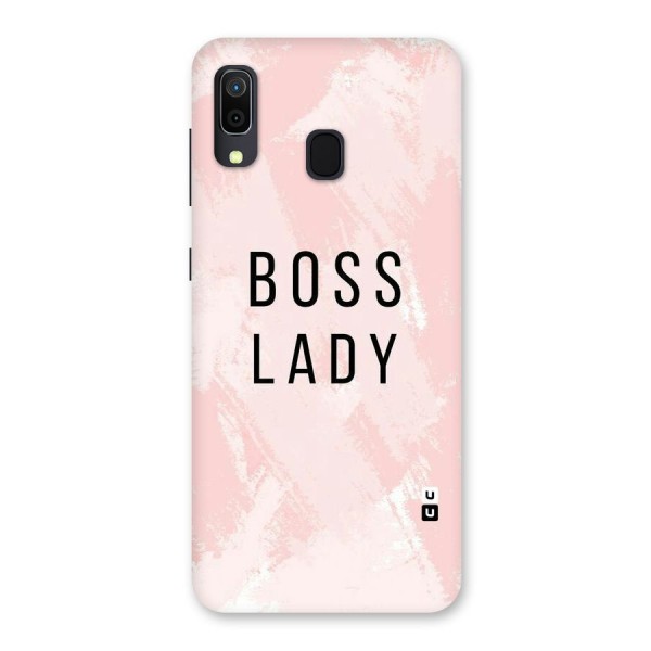 Boss Lady Pink Back Case for Galaxy A20