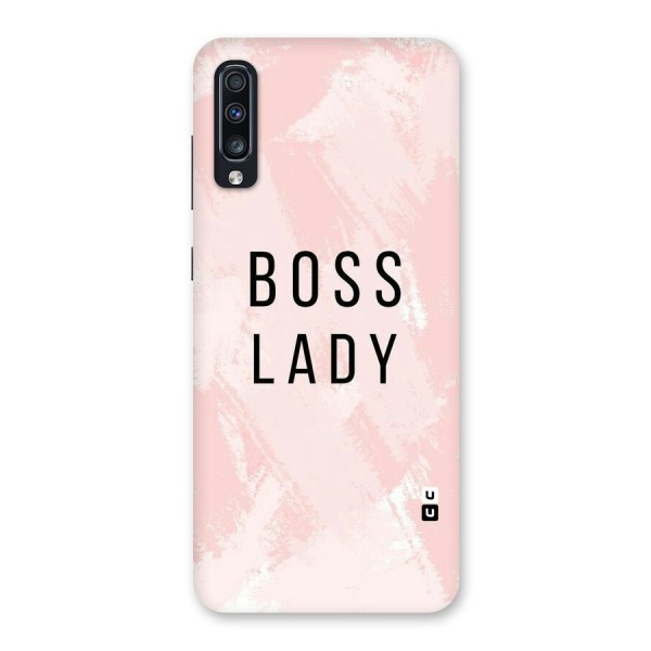Boss Lady Pink Back Case for Galaxy A70