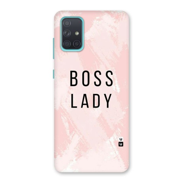Boss Lady Pink Back Case for Galaxy A71