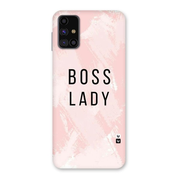 Boss Lady Pink Back Case for Galaxy M31s