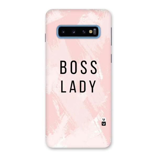 Boss Lady Pink Back Case for Galaxy S10