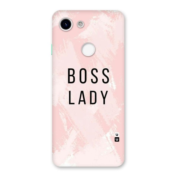 Boss Lady Pink Back Case for Google Pixel 3