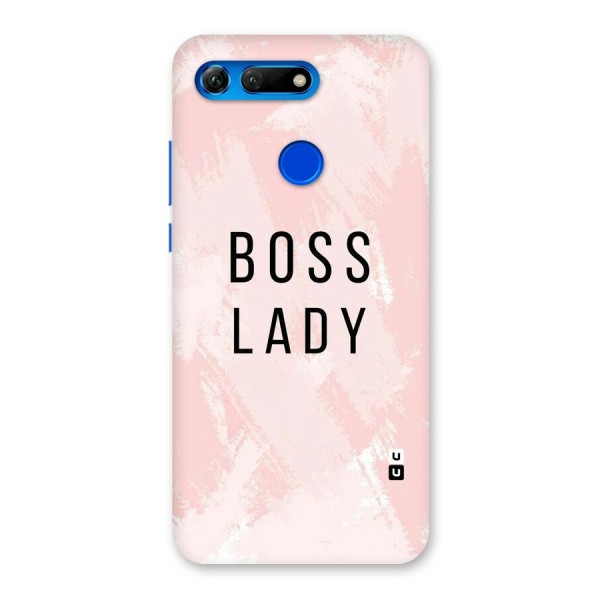 Boss Lady Pink Back Case for Honor View 20