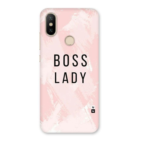 Boss Lady Pink Back Case for Mi A2