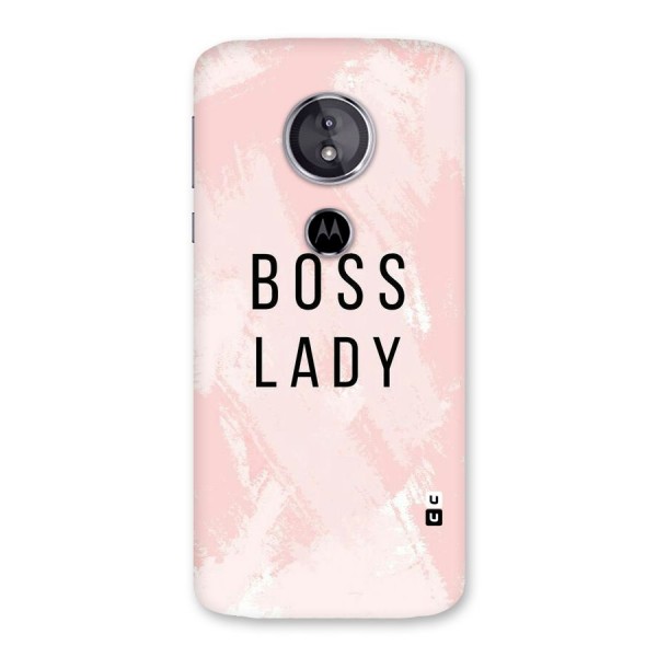Boss Lady Pink Back Case for Moto E5