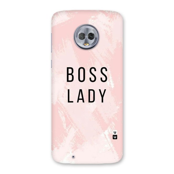 Boss Lady Pink Back Case for Moto G6