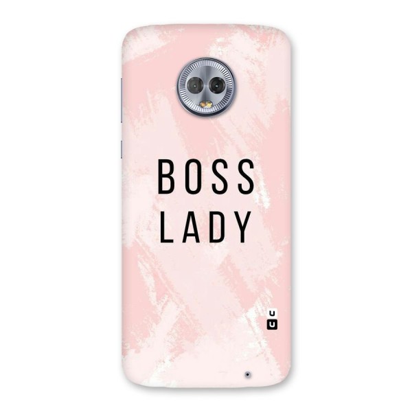 Boss Lady Pink Back Case for Moto G6 Plus