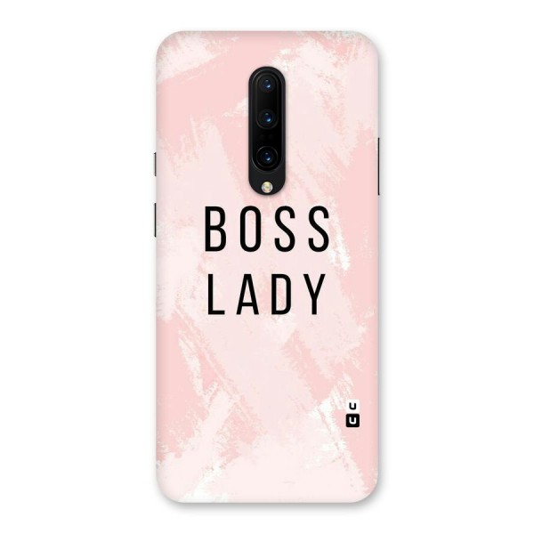 Boss Lady Pink Back Case for OnePlus 7 Pro
