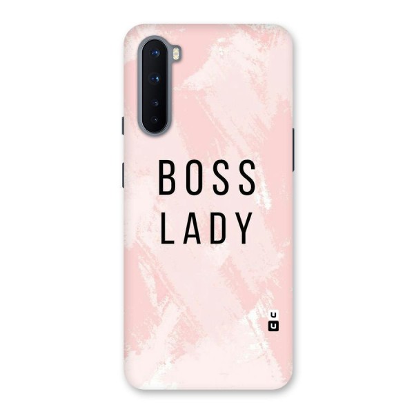 Boss Lady Pink Back Case for OnePlus Nord