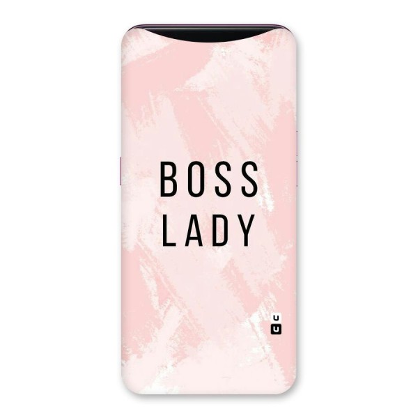Boss Lady Pink Back Case for Oppo Find X
