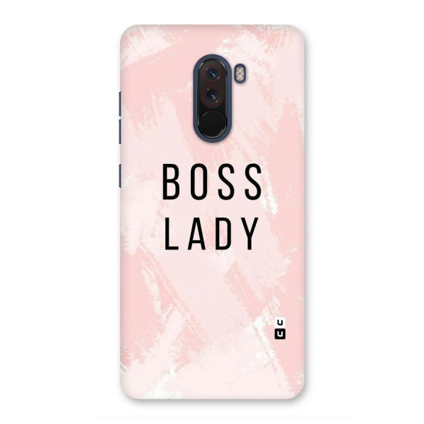Boss Lady Pink Back Case for Poco F1