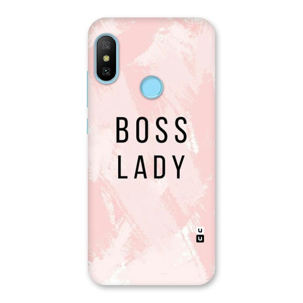 Boss Lady Pink Back Case for Redmi 6 Pro