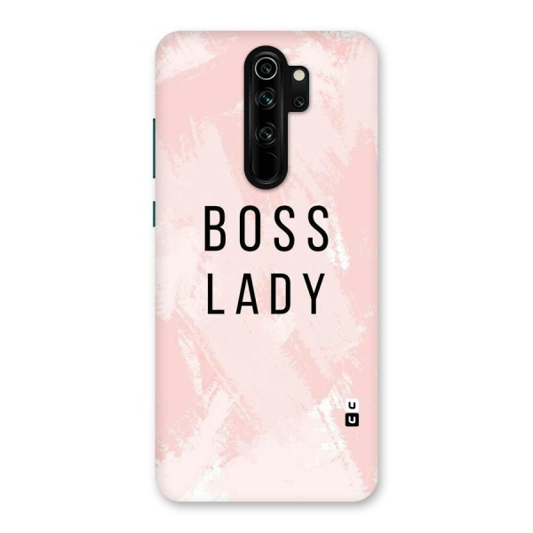 Boss Lady Pink Back Case for Redmi Note 8 Pro