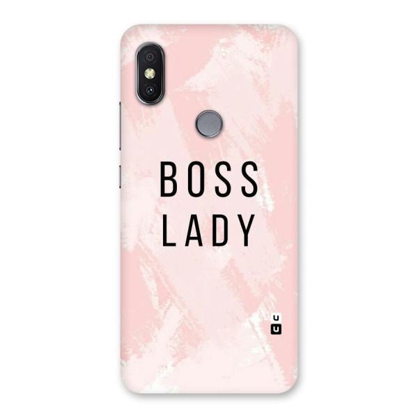 Boss Lady Pink Back Case for Redmi Y2