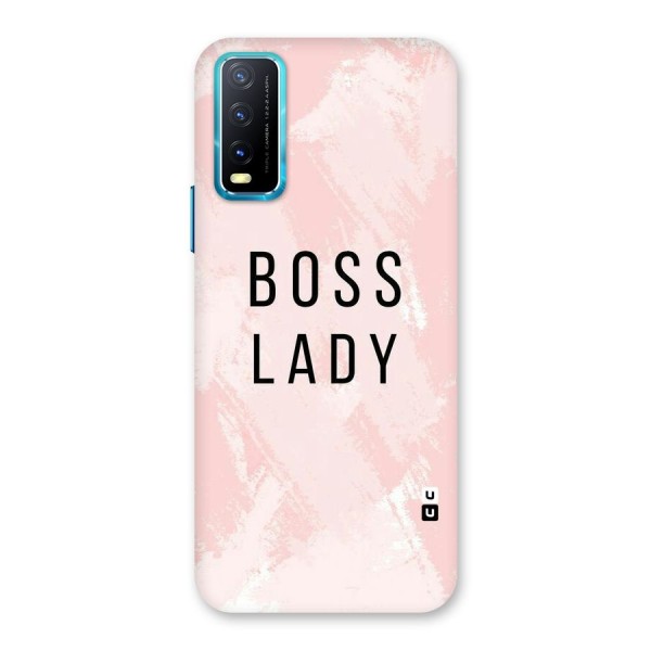 Boss Lady Pink Back Case for Vivo Y20