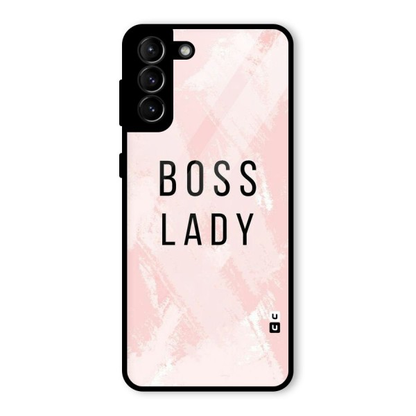 Boss Lady Pink Glass Back Case for Galaxy S21 Plus
