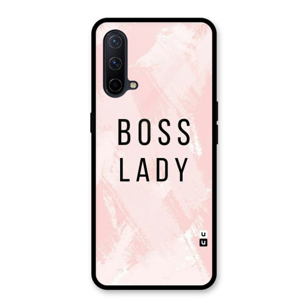 Boss Lady Pink Glass Back Case for OnePlus Nord CE 5G