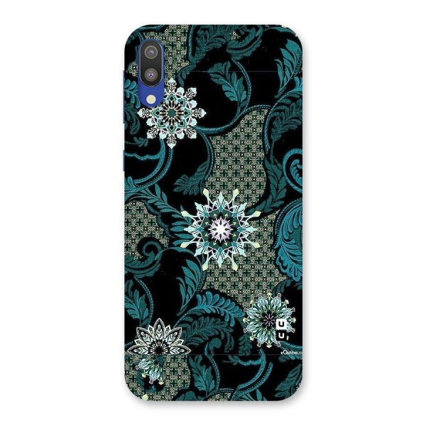 Bottle Green Floral Back Case for Galaxy M10