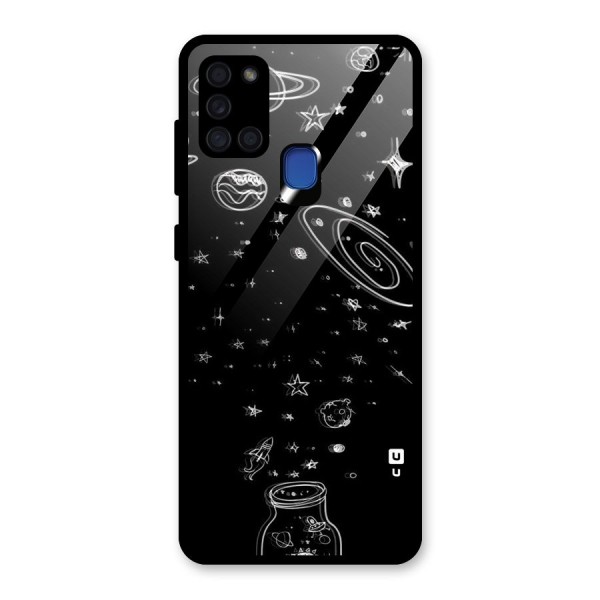 Bottle Of Stars Glass Back Case for Galaxy A21s