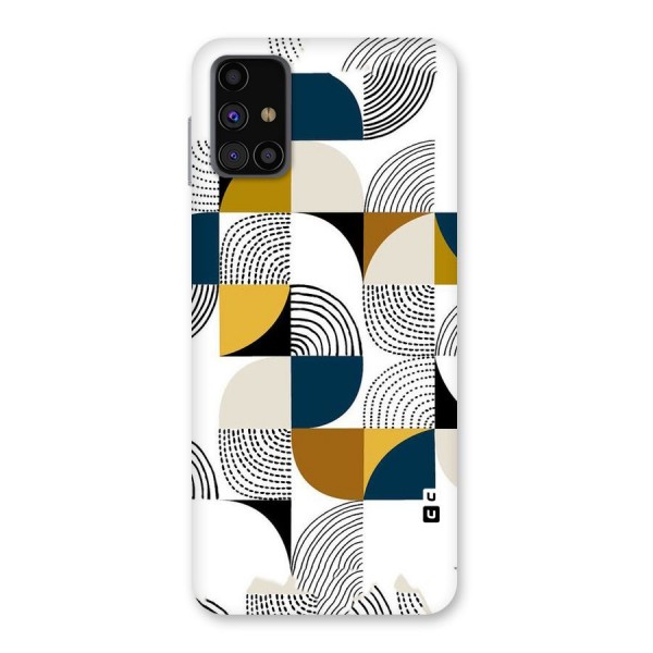 Boxes Pattern Back Case for Galaxy M31s