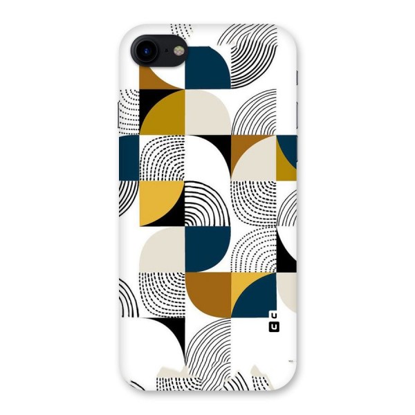 Boxes Pattern Back Case for iPhone SE 2020
