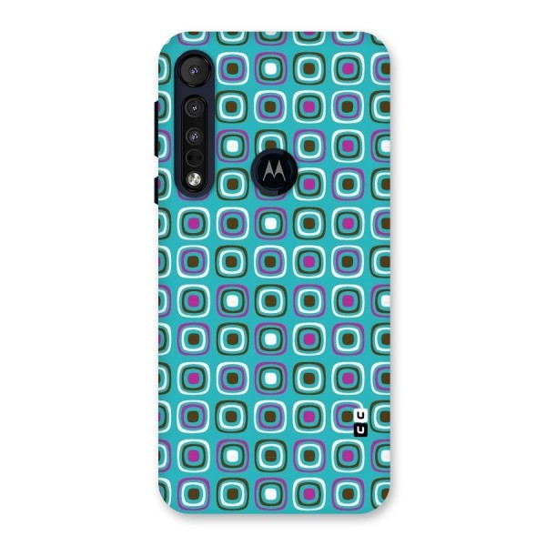 Boxes Tiny Pattern Back Case for Motorola One Macro