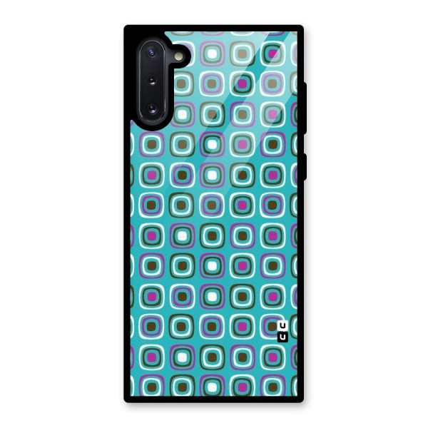Boxes Tiny Pattern Glass Back Case for Galaxy Note 10