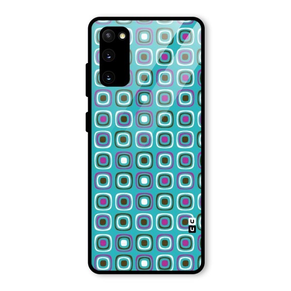 Boxes Tiny Pattern Glass Back Case for Galaxy S20 FE 5G