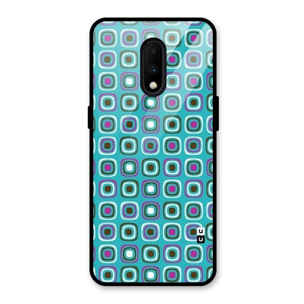 Boxes Tiny Pattern Glass Back Case for OnePlus 7