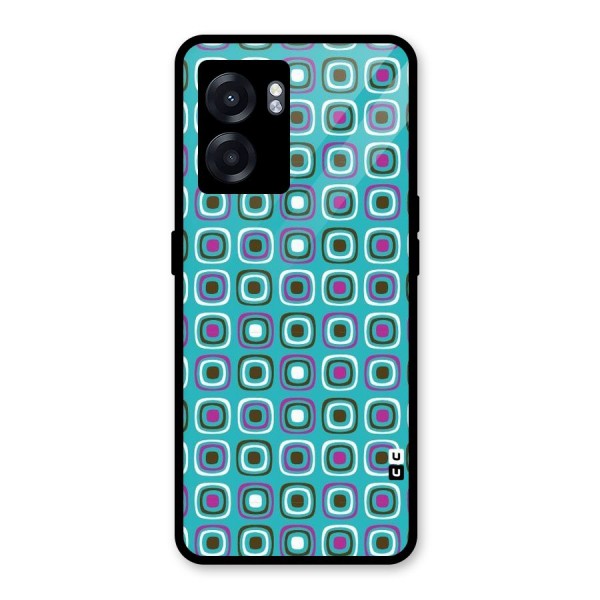 Boxes Tiny Pattern Glass Back Case for Oppo K10 (5G)