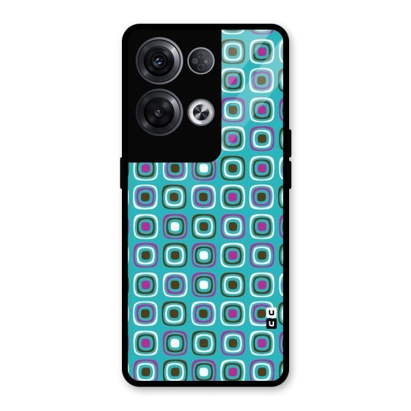 Boxes Tiny Pattern Glass Back Case for Oppo Reno8 Pro 5G