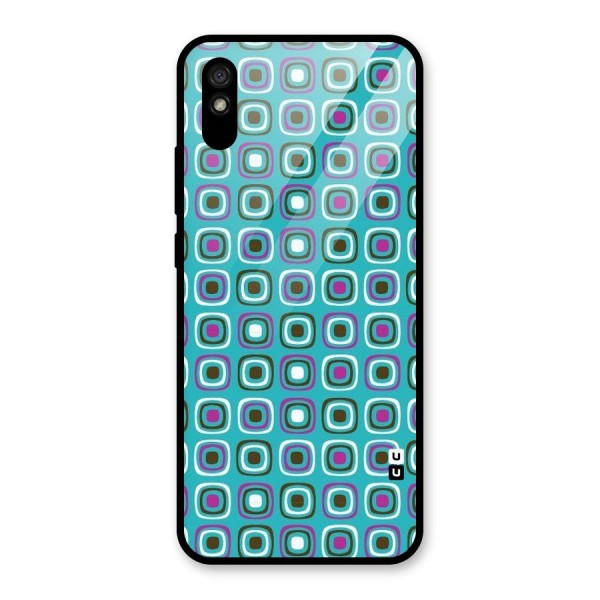 Boxes Tiny Pattern Glass Back Case for Redmi 9A