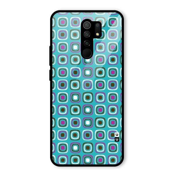 Boxes Tiny Pattern Glass Back Case for Redmi 9 Prime