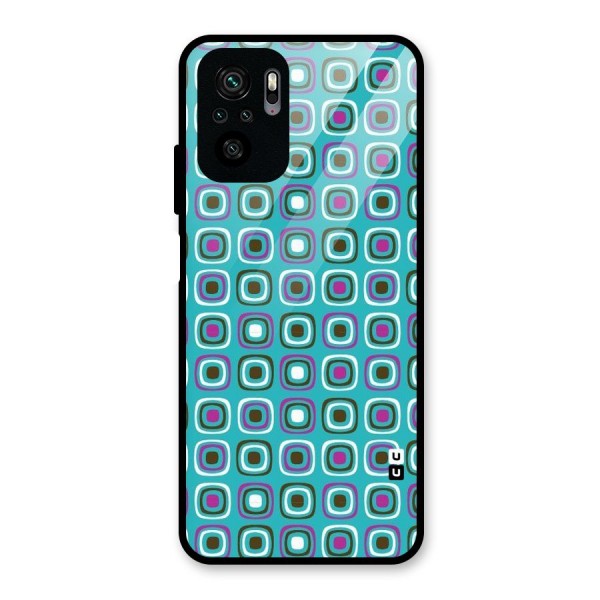 Boxes Tiny Pattern Glass Back Case for Redmi Note 10