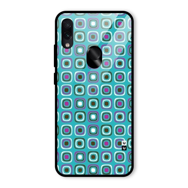 Boxes Tiny Pattern Glass Back Case for Redmi Note 7