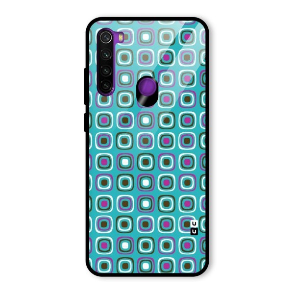 Boxes Tiny Pattern Glass Back Case for Redmi Note 8