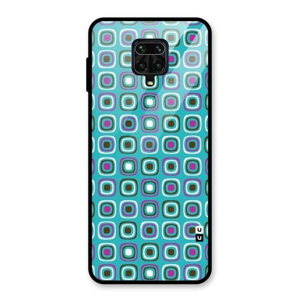 Boxes Tiny Pattern Glass Back Case for Redmi Note 9 Pro Max