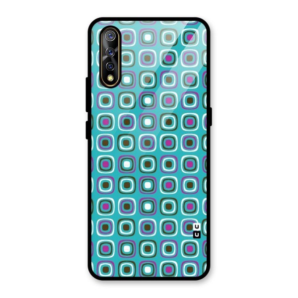 Boxes Tiny Pattern Glass Back Case for Vivo S1