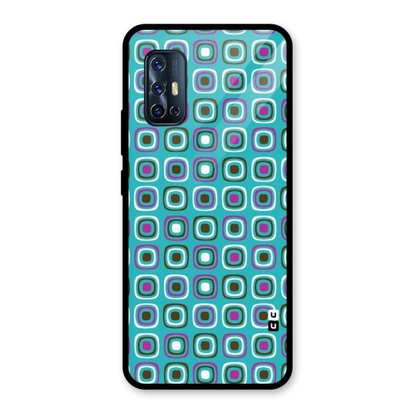 Boxes Tiny Pattern Glass Back Case for Vivo V17