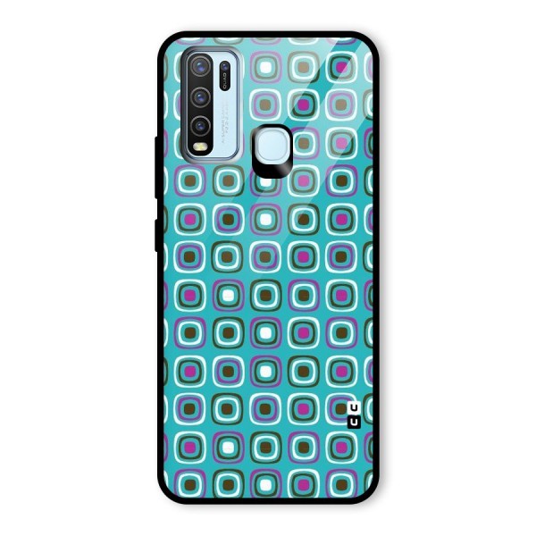 Boxes Tiny Pattern Glass Back Case for Vivo Y30